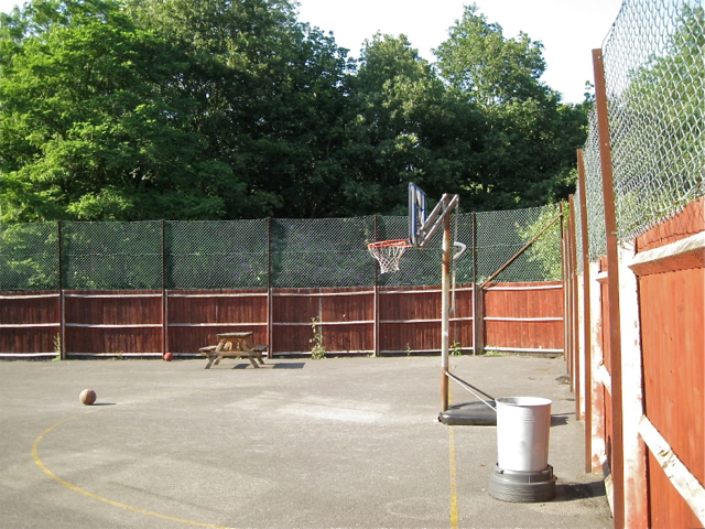 Netball court, King's High, Warwick